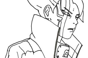 Раскраска боруто