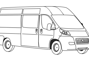 Раскраска газель грузовая