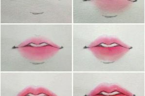 Губы рисунок легкий