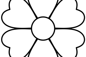 Цветочек раскраска