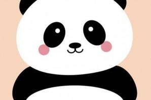 Панда рисунок легкий
