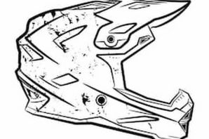 Раскраска мотошлема