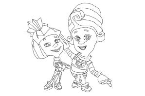 Раскраска фиксики верта