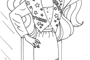 Барби трафарет