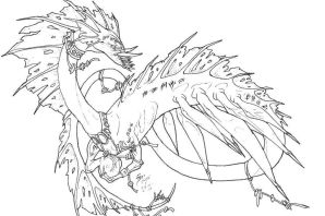 Сису дракон раскраска