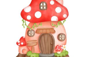 Рисунок домик гномика