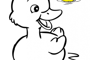 Утка рисунок для детей