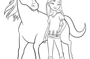 Раскраска страна лошадей