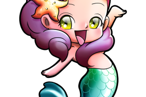 Русалка рисунок для детей