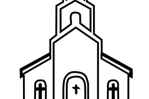 Христианский храм рисунок