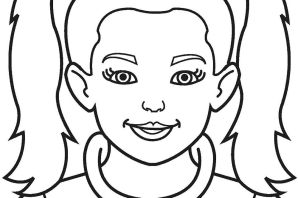 Раскраска лицо ребенка