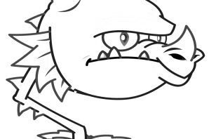 Зомби растения раскраска