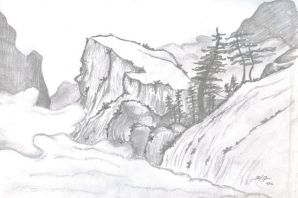 Рисунок скалы