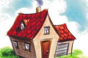 Маленький домик рисунок