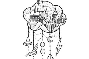 Раскраска хогвартс