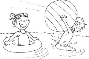 Раскраска летние каникулы