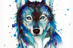 Милый волк рисунок