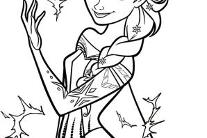 Эльза трафарет