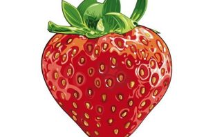 Клубника детский рисунок