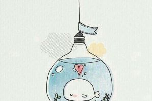 Милый кит рисунок