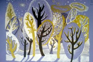 Зима рисунок фломастерами