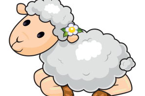 Милая овечка рисунок