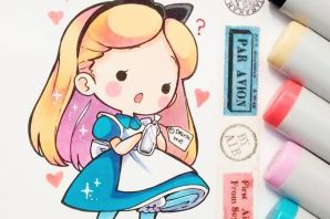 Милые рисунки фломастерами