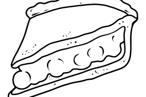 Раскраска пирожок