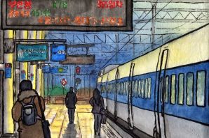 Метро рисунок