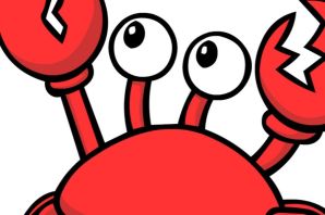 Краб рисунок легкий