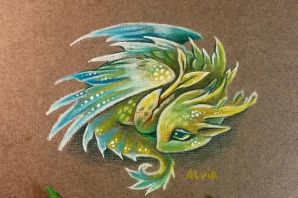 Милый дракон рисунок