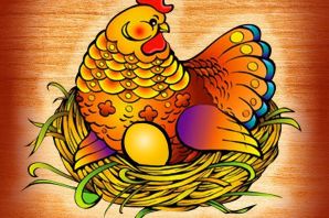 Курица нарисованная