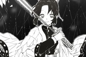 Шинобу клинок раскраска