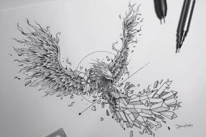 Рисунки линерами