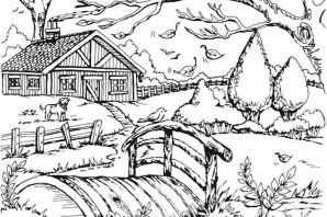 Раскраска золотая осень