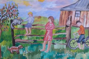 Детские рисунки лето