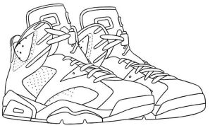 Раскраски найк аир джордан