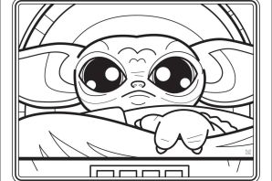 Раскраски беби йода