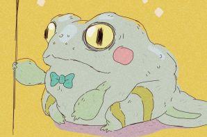 Жаба рисунок милый