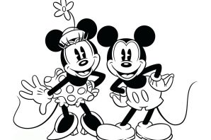 Мики маус раскраска