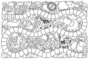 Раскраска ходилка