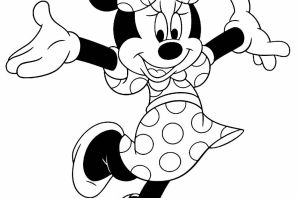 Минни маус раскраска