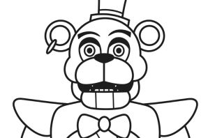 Фнаф постер раскраска