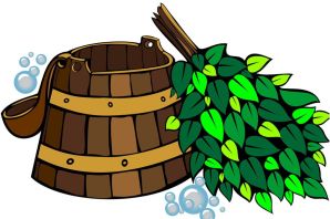 Баня раскраска