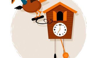 Рисунок часы с кукушкой