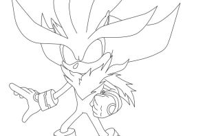 Дарк соник раскраска