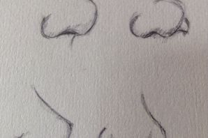 Нос рисунок простой