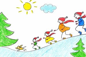 Каникулы зимние рисунок