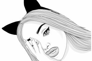 Черно белые рисунки простые