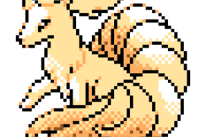 Лиса по клеточкам